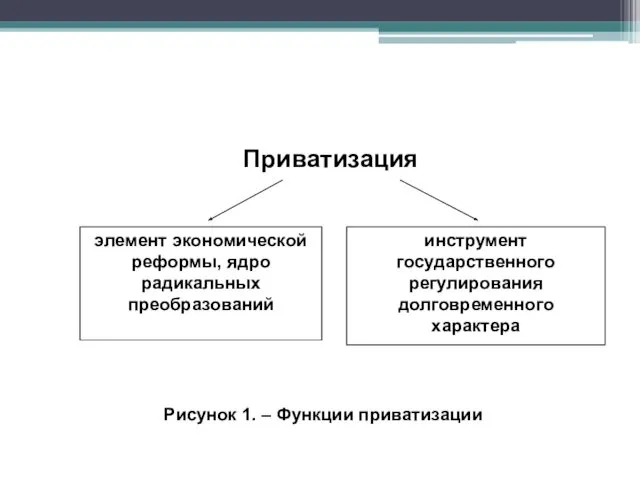 Приватизация Рисунок 1. – Функции приватизации