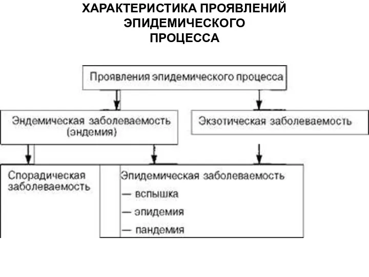 ХАРАКТЕРИСТИКА ПРОЯВЛЕНИЙ ЭПИДЕМИЧЕСКОГО ПРОЦЕССА