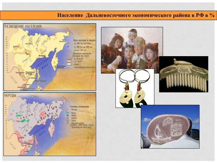 Население Дальневосточного экономического района в РФ в %