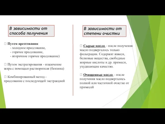 В зависимости от способа получения  Путем прессования: - холодное