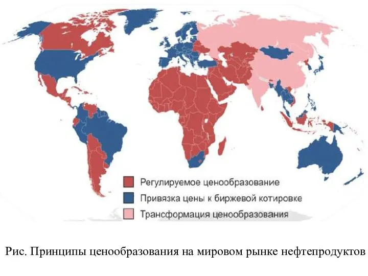 Рис. Принципы ценообразования на мировом рынке нефтепродуктов