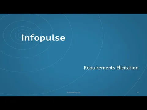 Presentation title Requirements Elicitation
