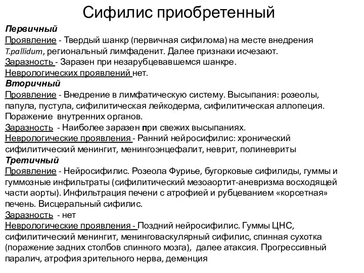 Сифилис приобретенный Первичный Первичный Проявление - Твердый шанкр (первичная сифилома)