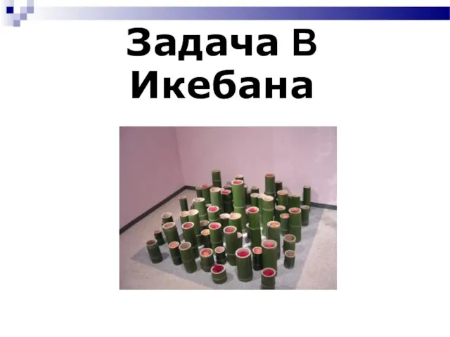 Задача B Икебана