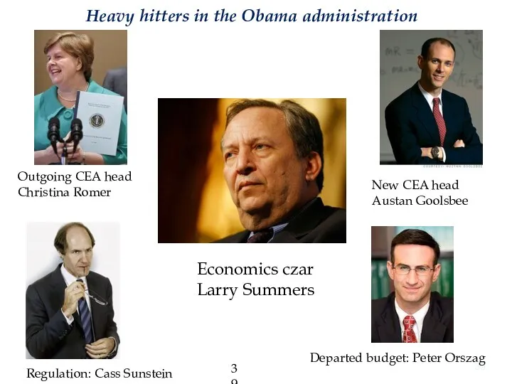 Heavy hitters in the Obama administration Regulation: Cass Sunstein Departed