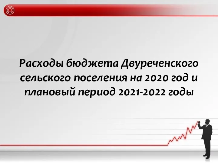 Расходы бюджета Двуреченского сельского поселения на 2020 год и плановый период 2021-2022 годы