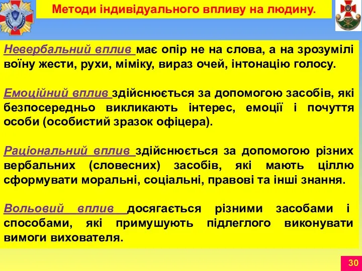 Невербальний вплив має опір не на слова, а на зрозумілі