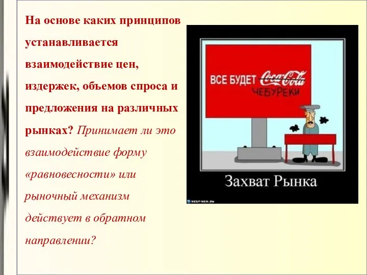 На основе каких принципов устанавливается взаимодействие цен, издержек, объемов спроса