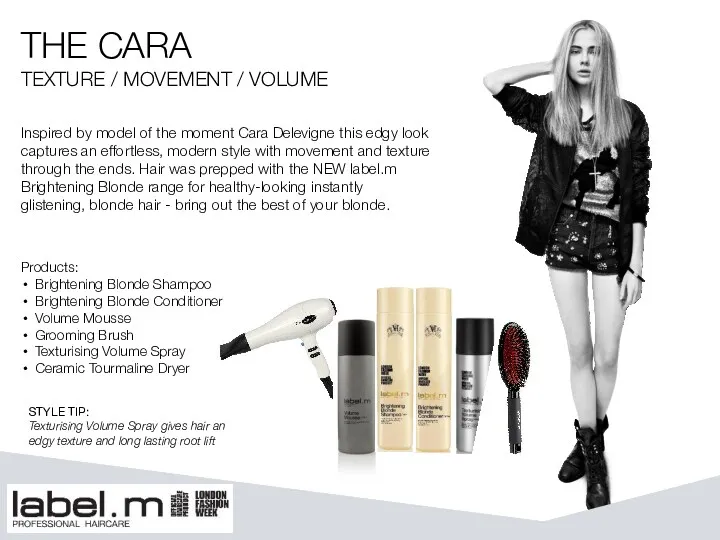 Inspired by model of the moment Cara Delevigne this edgy