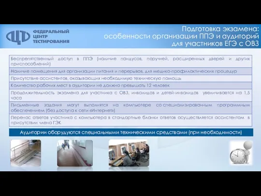 Подготовка экзамена: особенности организации ППЭ и аудиторий для участников ЕГЭ