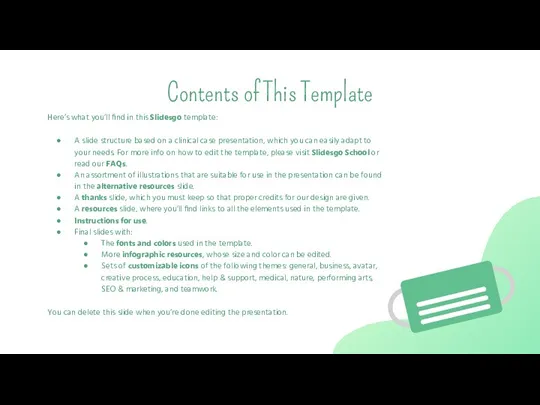Here’s what you’ll find in this Slidesgo template: A slide