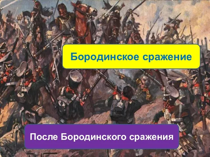 Бородинское сражение После Бородинского сражения