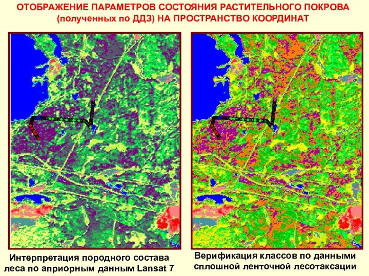 ОТОБРАЖЕНИЕ ПАРАМЕТРОВ СОСТОЯНИЯ РАСТИТЕЛЬНОГО ПОКРОВА (полученных по ДДЗ) НА ПРОСТРАНСТВО