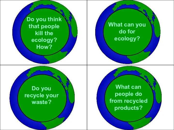 Do you think that people kill the ecology? How? Do