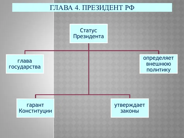 ГЛАВА 4. ПРЕЗИДЕНТ РФ