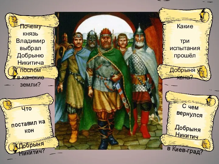 Почему князь Владимир выбрал Добрыню Никитича послом в ханские земли?