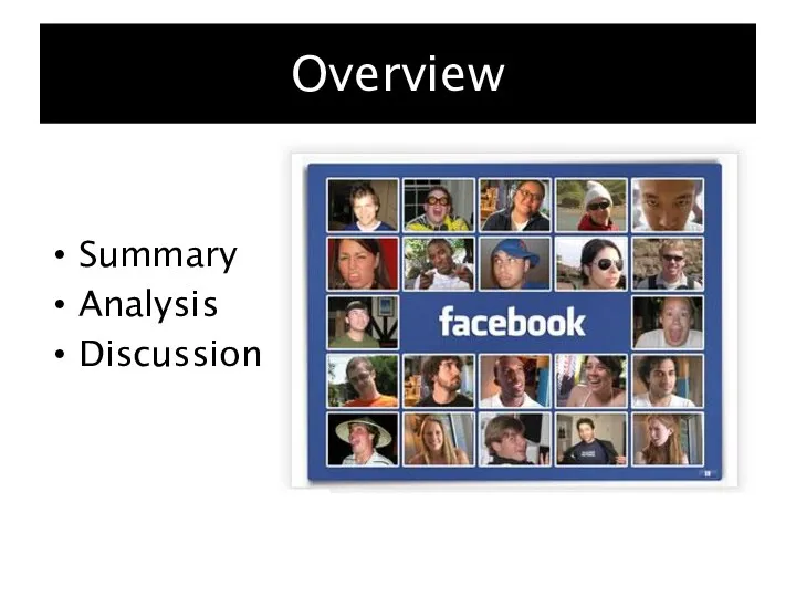 Overview Summary Analysis Discussion