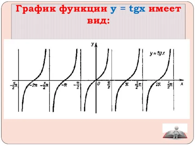 График функции y = tgx имеет вид: