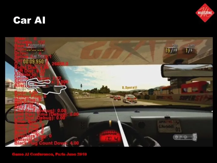 Car AI Game AI Conference, Paris June 2010