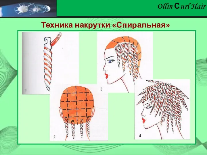 Ollin Сurl Hair Техника накрутки «Спиральная»