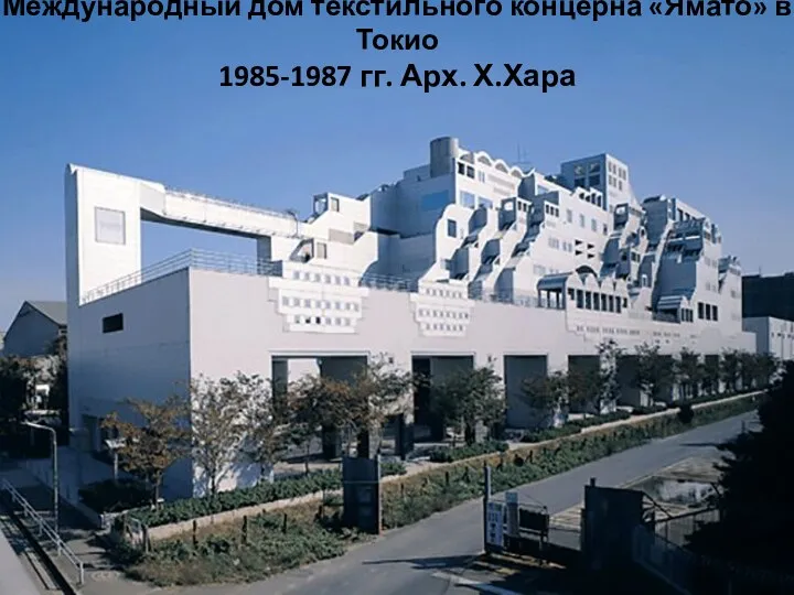 Международный дом текстильного концерна «Ямато» в Токио 1985-1987 гг. Арх. Х.Хара