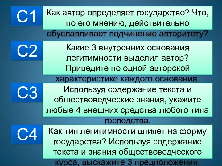 С1 Как автор определяет государство? Что, по его мнению, действительно