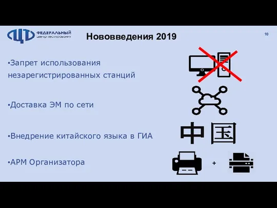 Нововведения 2019 Запрет использования незарегистрированных станций Доставка ЭМ по сети