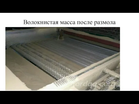 Волокнистая масса после размола