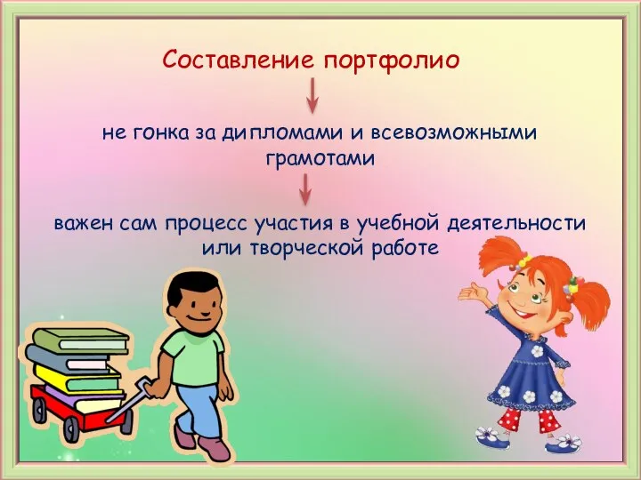 Составление портфолио не гонка за дипломами и всевозможными грамотами важен