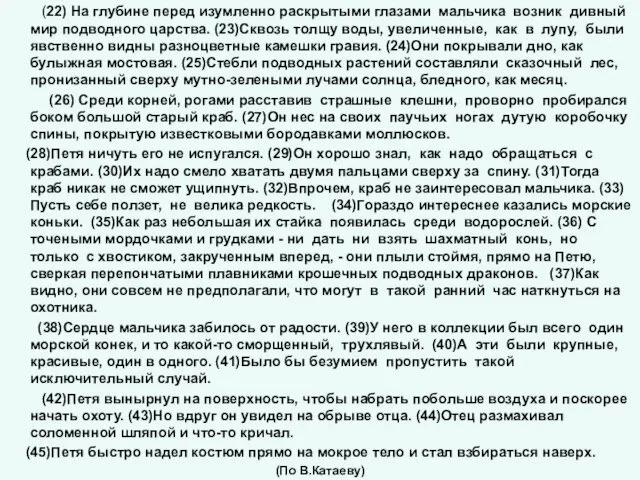 (22) На глубине перед изумленно раскрытыми глазами мальчика возник дивный