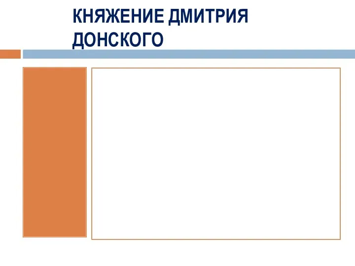 КНЯЖЕНИЕ ДМИТРИЯ ДОНСКОГО