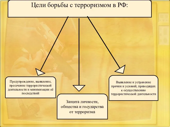 Цели борьбы с терроризмом в РФ: Защита личности, общества и