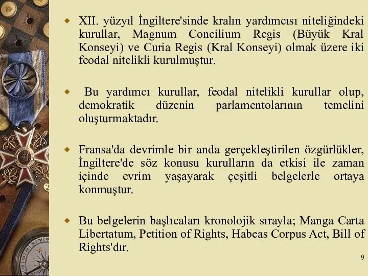 XII. yüzyıl İngiltere'sinde kralın yardımcısı niteliğindeki kurullar, Magnum Concilium Regis