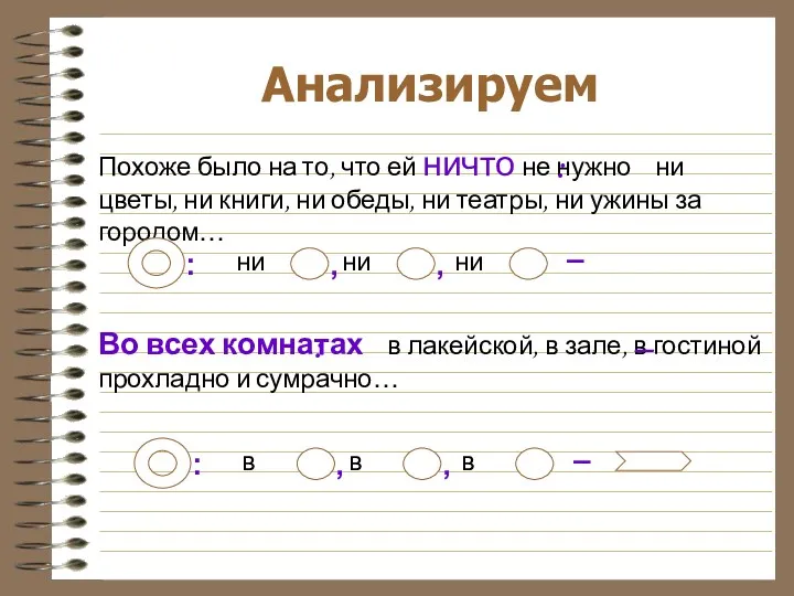 Анализируем Похоже было на то, что ей ничто не нужно