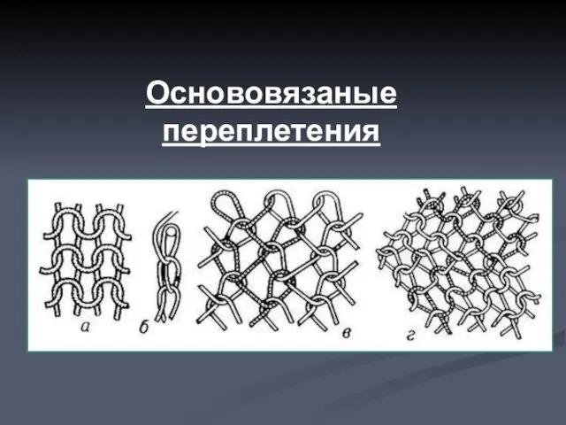 Основовязаные переплетения