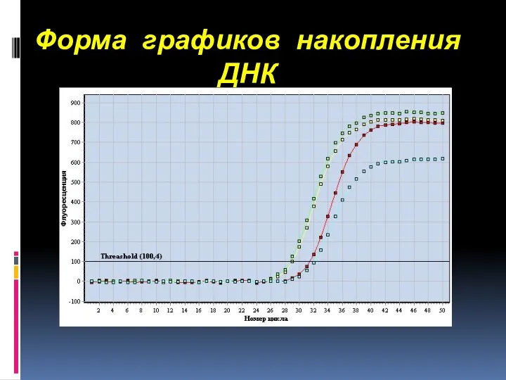 Форма графиков накопления ДНК