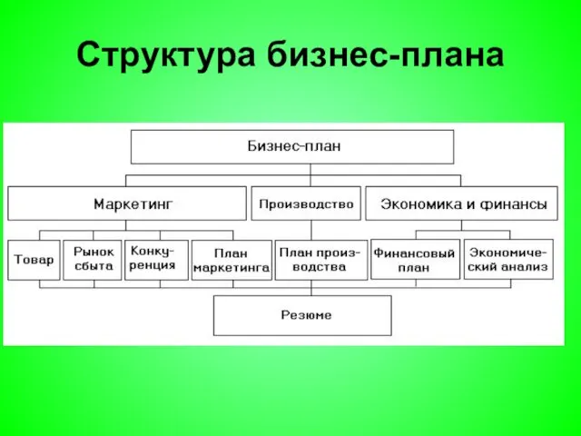 Структура бизнес-плана