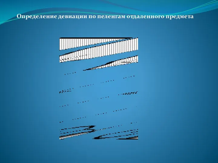 Определение девиации по пеленгам отдаленного предмета