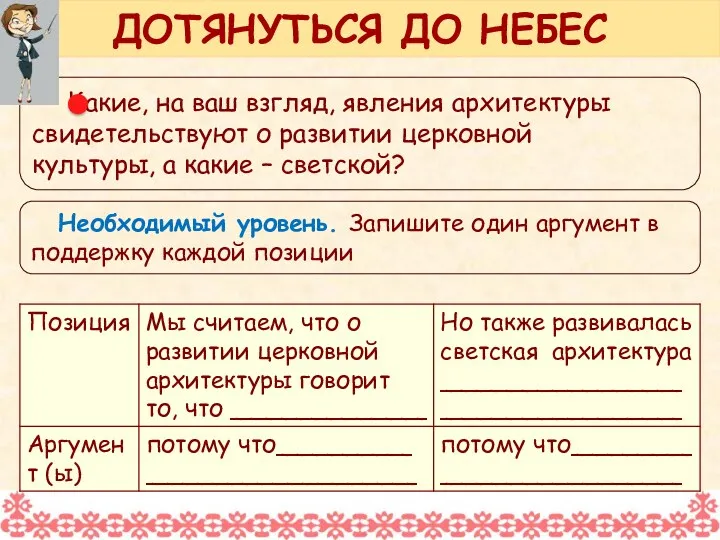 Какие, на ваш взгляд, явления архитектуры свидетельствуют о развитии церковной