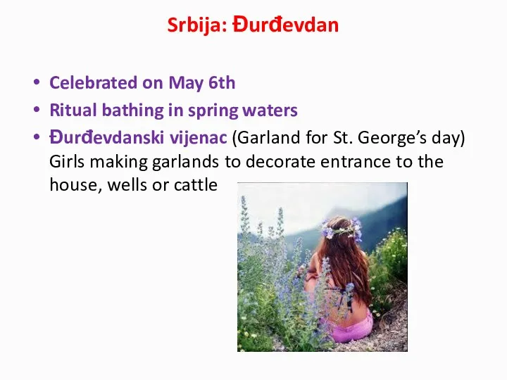 Srbija: Đurđevdan Celebrated on May 6th Ritual bathing in spring