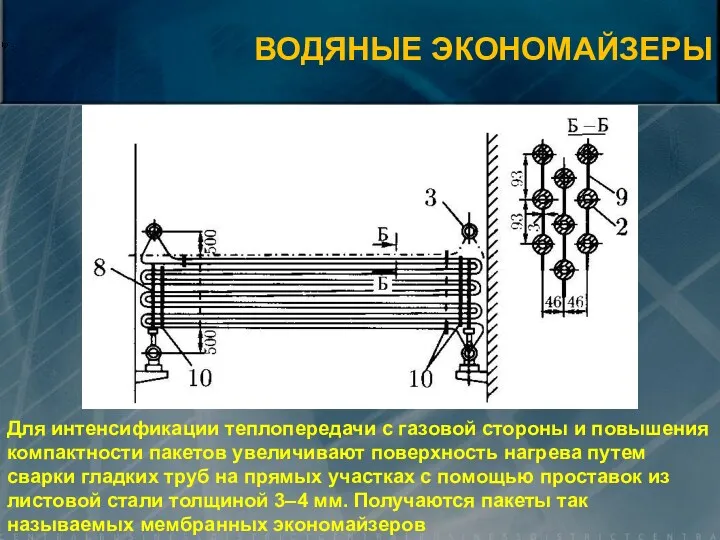 Для интенсификации теплопередачи с газовой стороны и повышения компактности пакетов