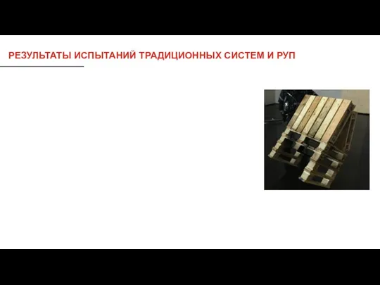 РЕЗУЛЬТАТЫ ИСПЫТАНИЙ ТРАДИЦИОННЫХ СИСТЕМ И РУП