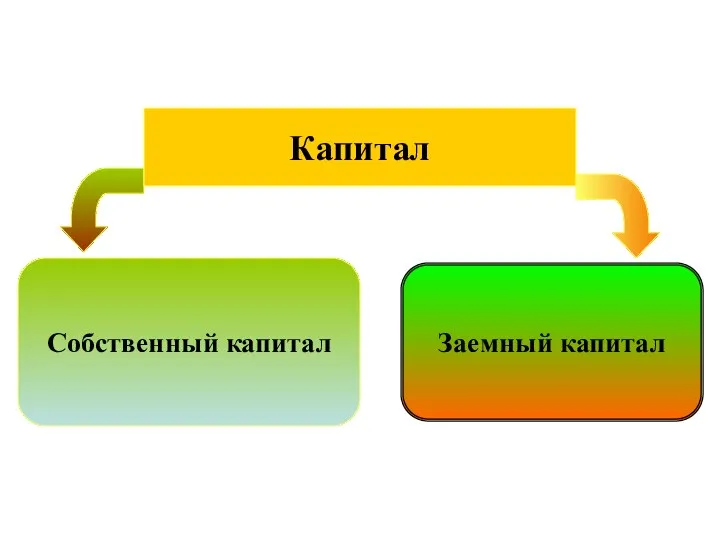 Капитал Собственный капитал Заемный капитал