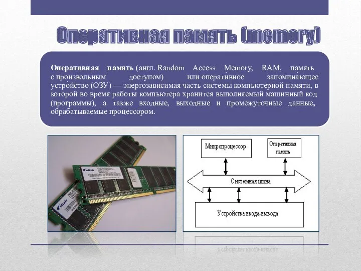 Оперативная память (memory)