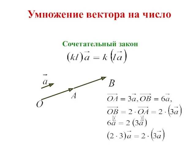 Умножение вектора на число