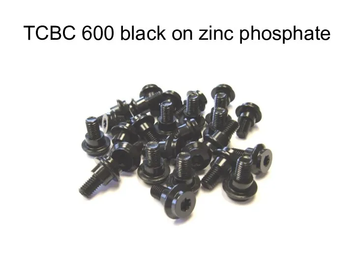 TCBC 600 black on zinc phosphate