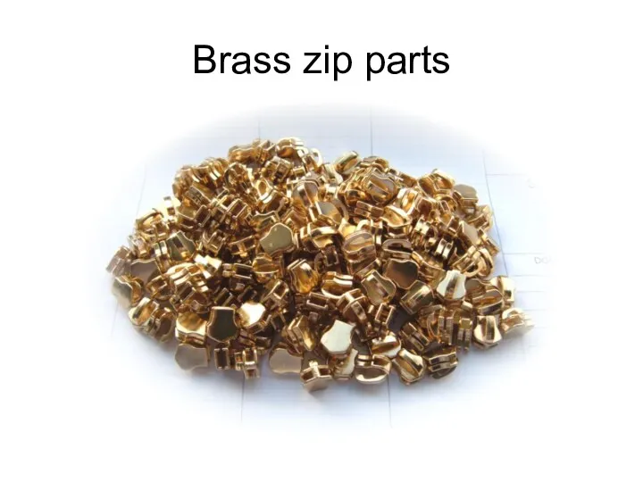 Brass zip parts