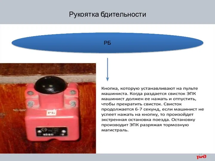 Рукоятка бдительности РБ