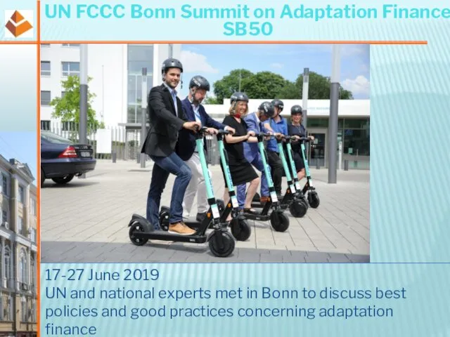 UN FCCC Bonn Summit on Adaptation Finance SB50 17-27 June