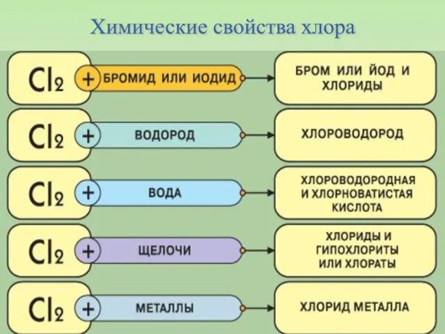 Химические свойства хлора